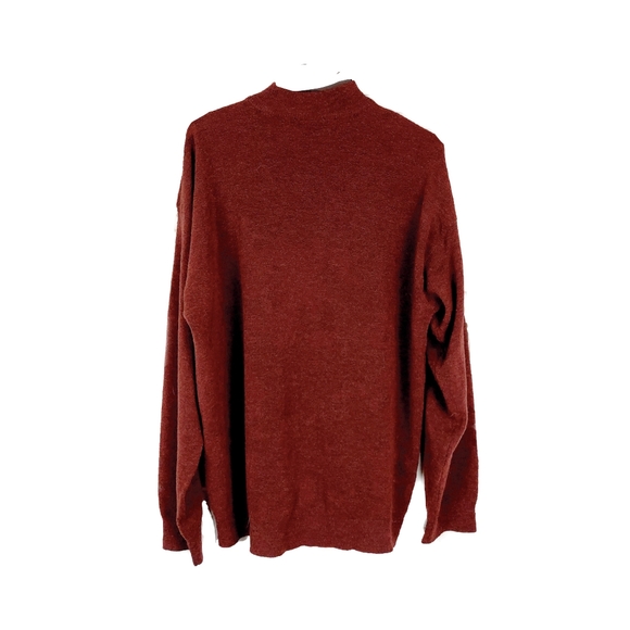 Jhane Barnes Other - Vtg Jhane Barnes Menswear XL Burgundy Wool Blend Mock Neck Long Sleeve Sweater